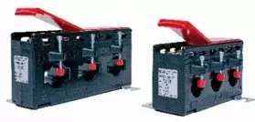 image Interruptores eléctricos industriales con palanca roja
