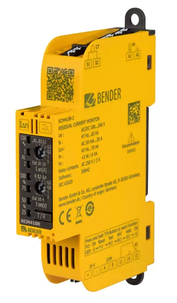 Monitor de corriente residual Bender RCM410R-2